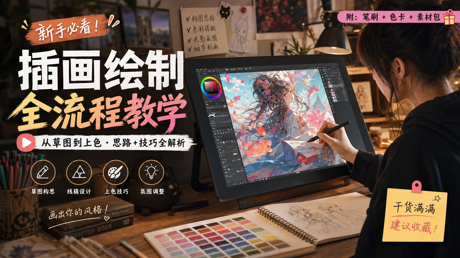 插画视频教程